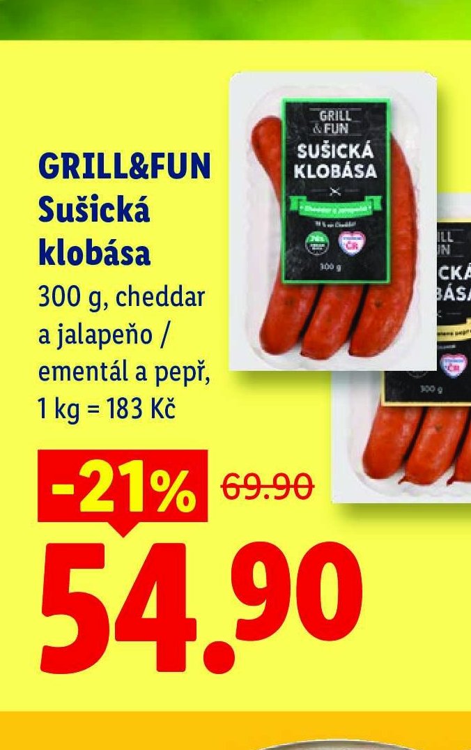 GRILL&FUN Sušická klobása