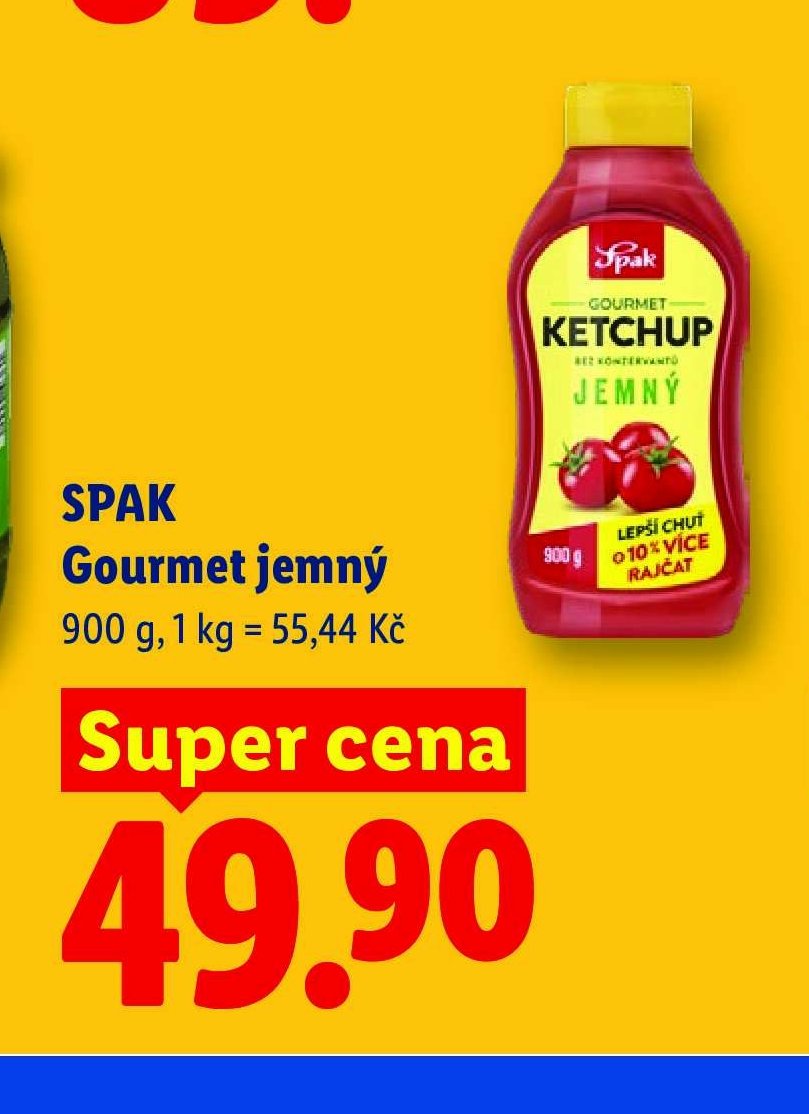 SPAK Gourmet jemný kečup