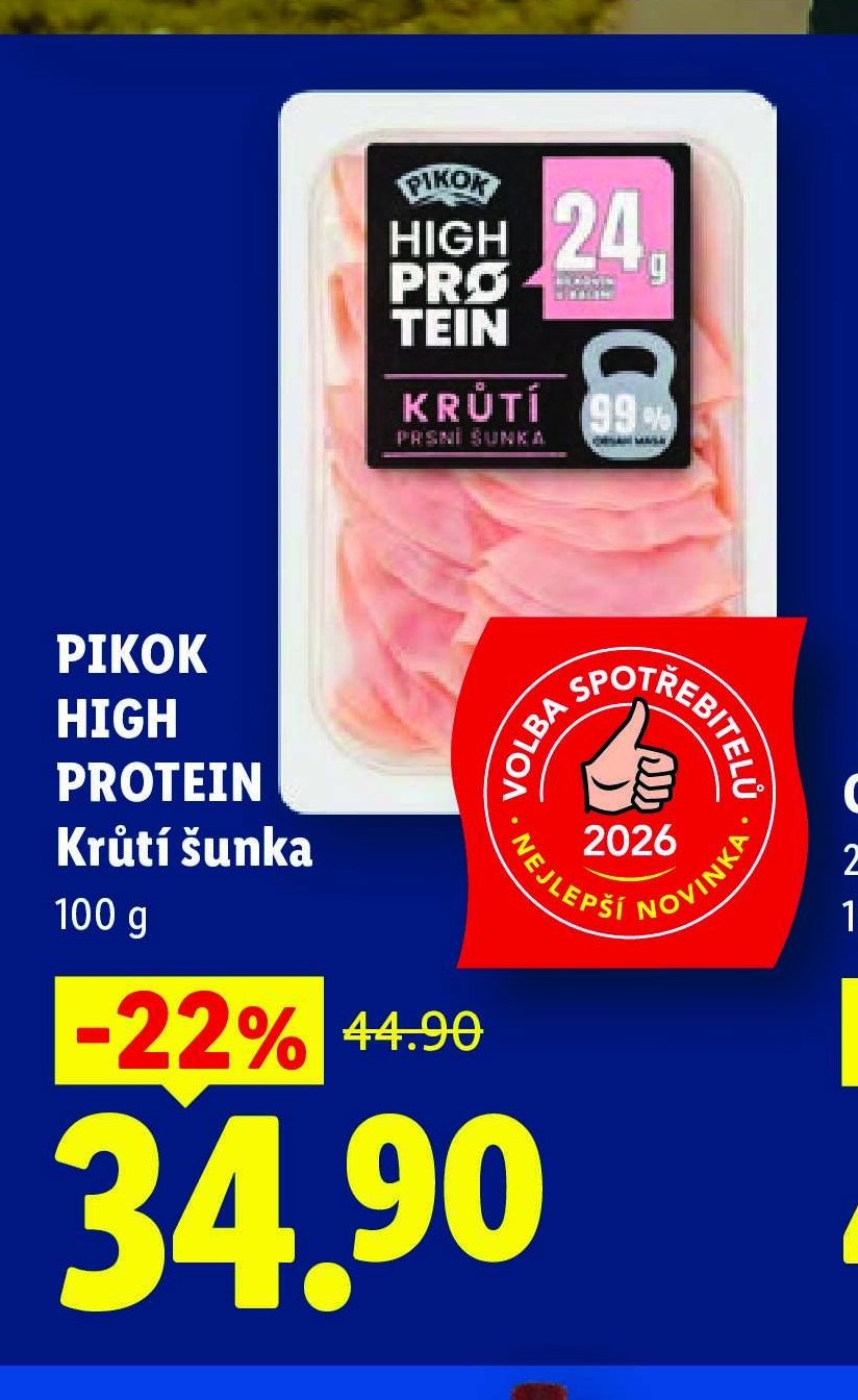PIKOK HIGH PROTEIN Krůtí šunka
