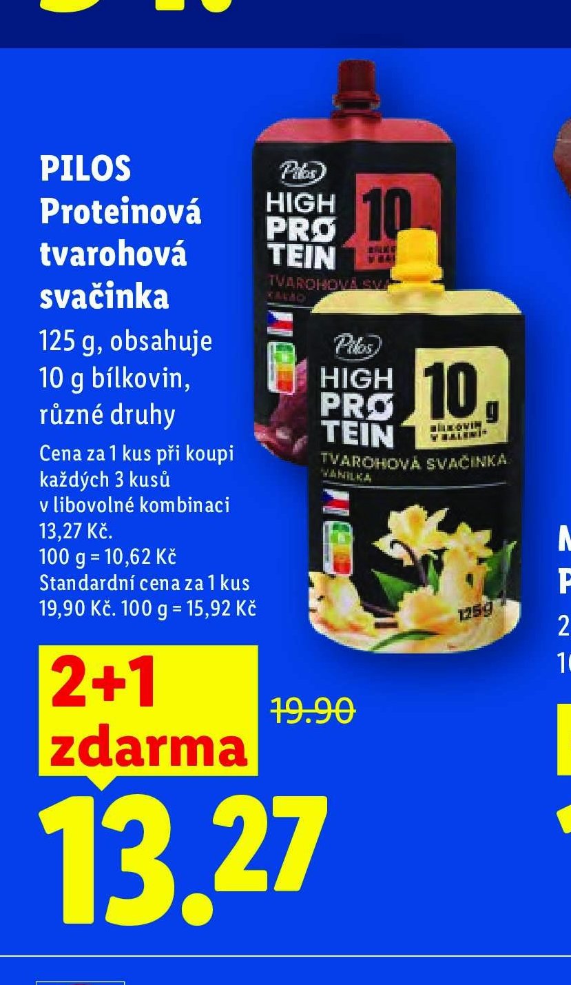 PILOS Proteinová tvarohová svačinka