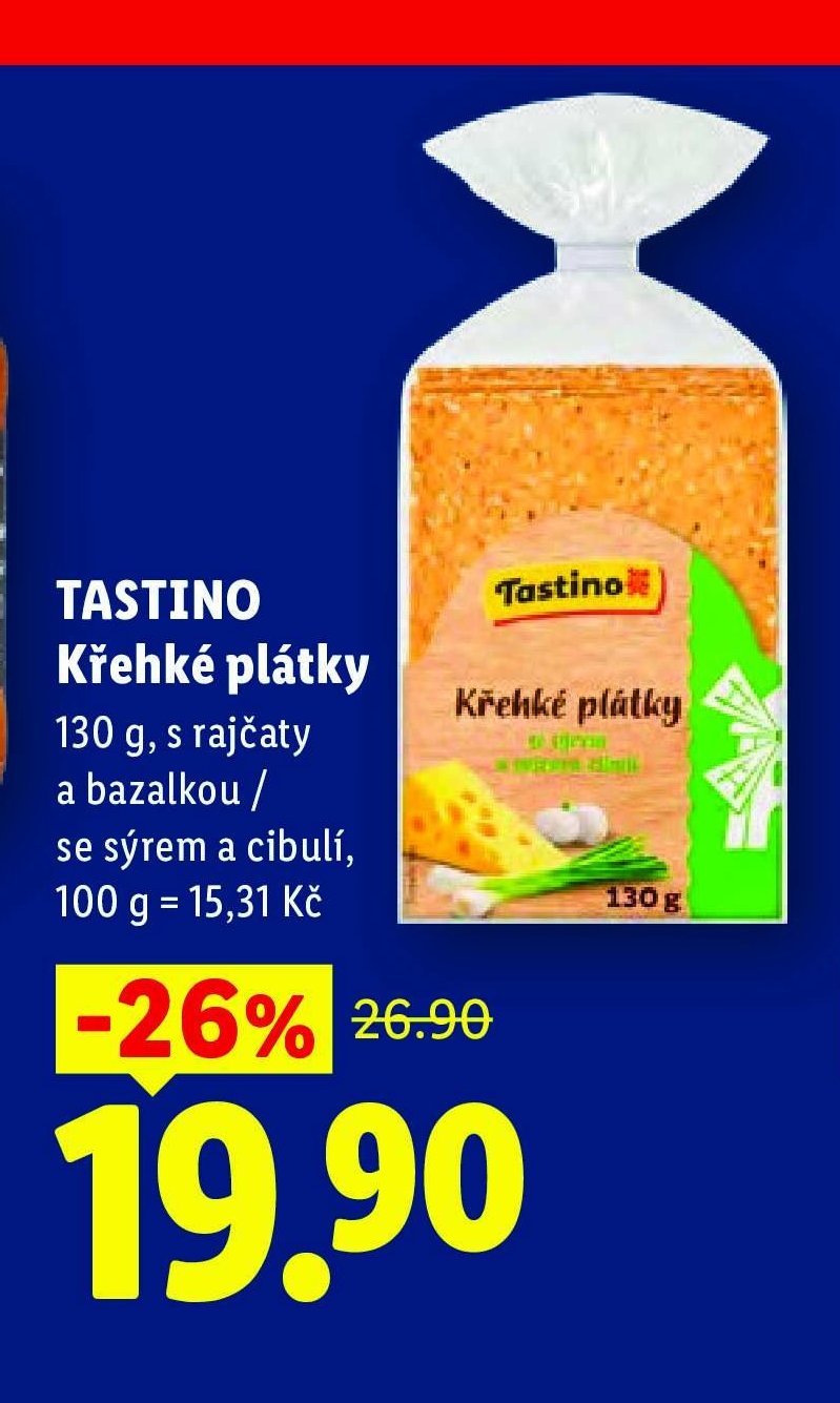 TASTINO Křehké plátky 130 g