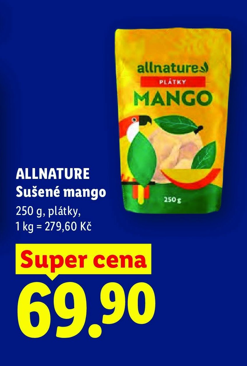 ALLNATURE Sušené mango 250 g