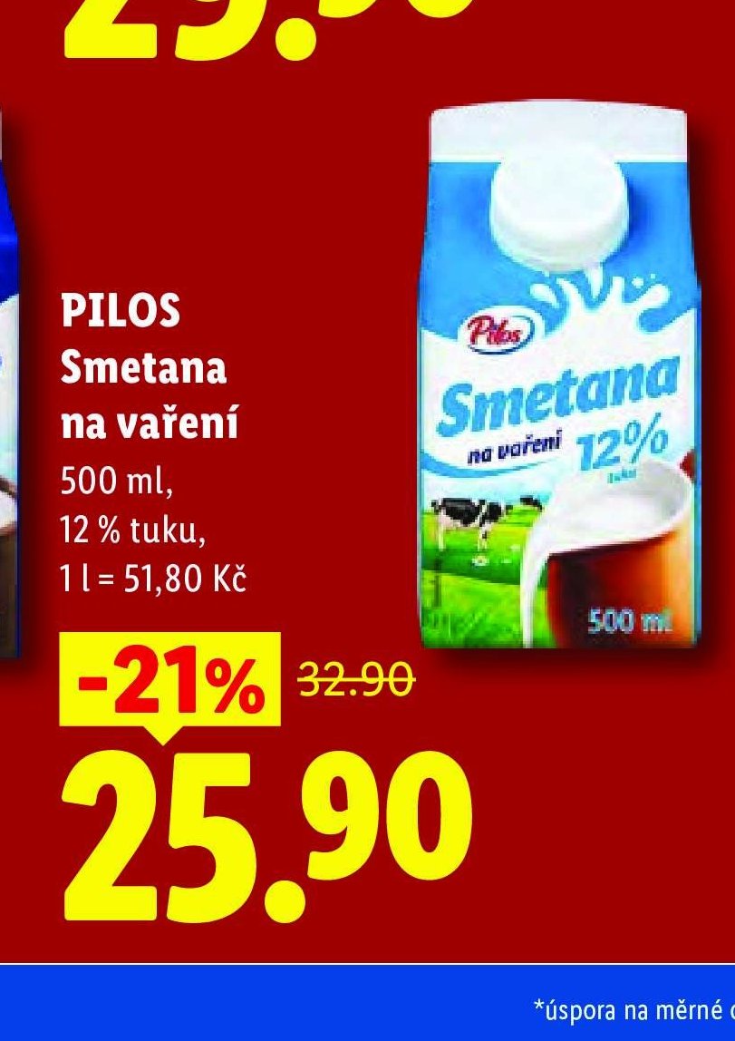 PILOS Smetana na vaření