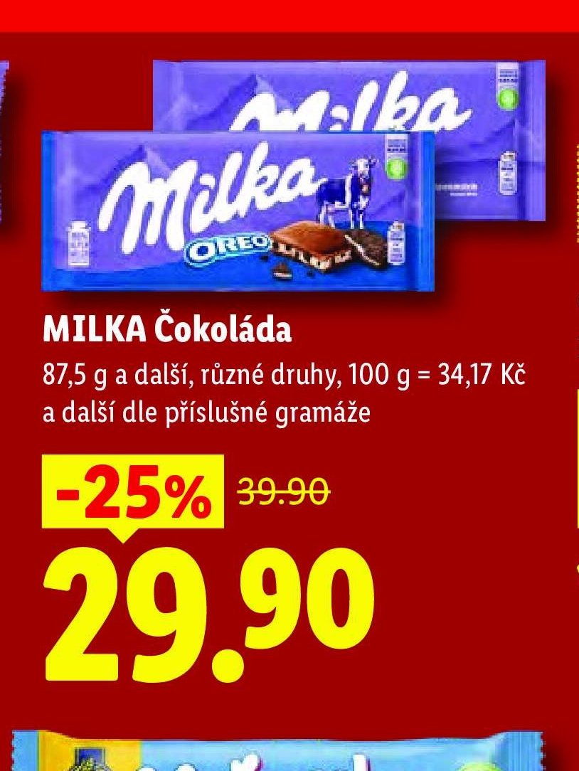 MILKA Čokoláda
