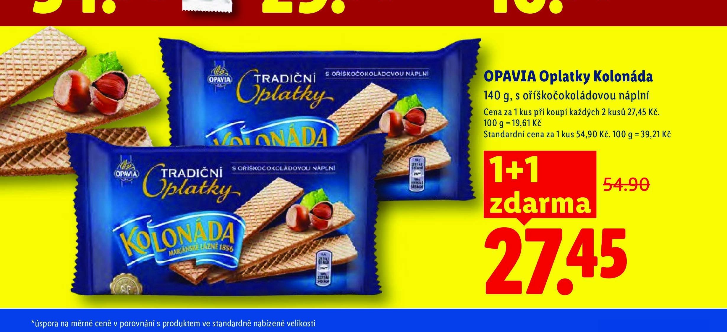 OPAVIA Oplatky Kolonáda