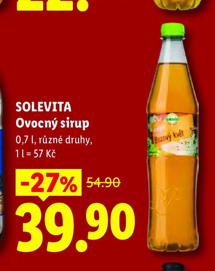 Solevita Ovocný sirup