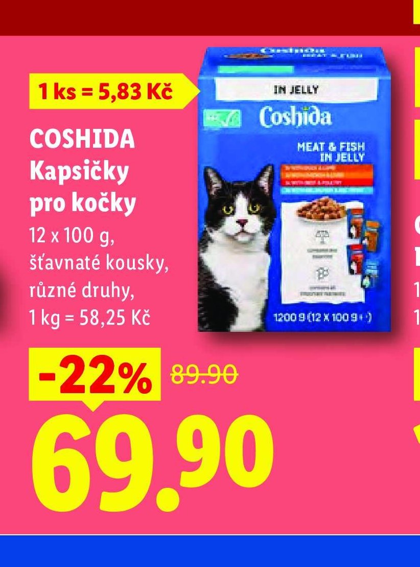 COSHIDA Kapsičky pro kočky