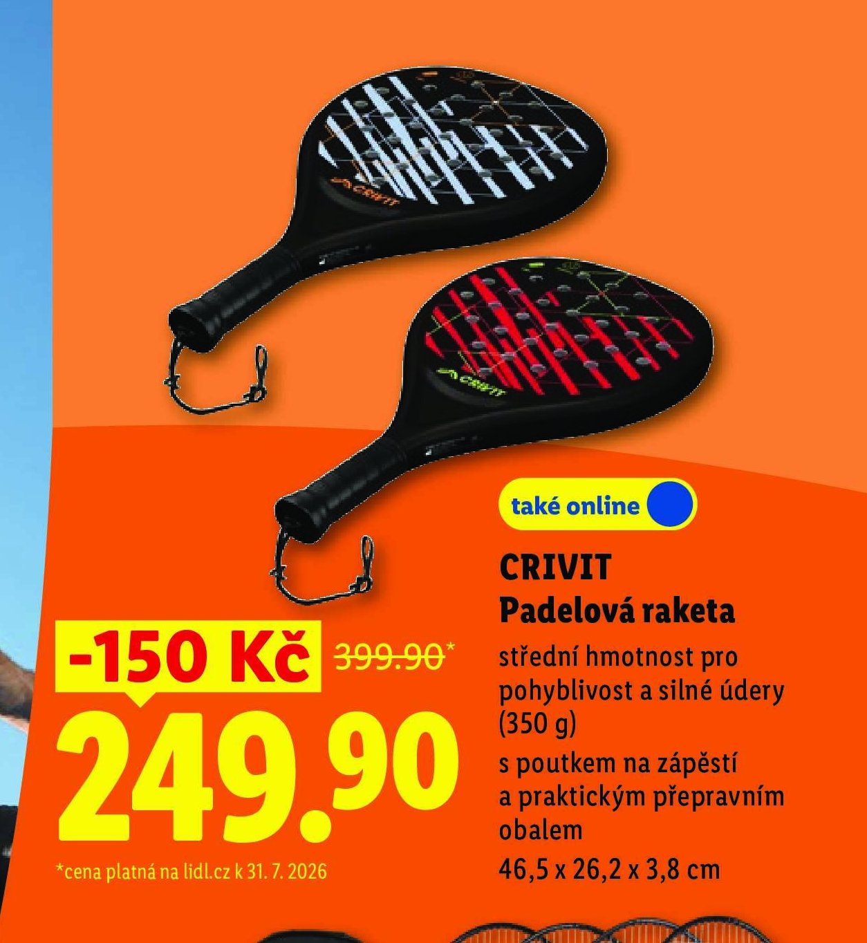 CRIVIT Padelová raketa