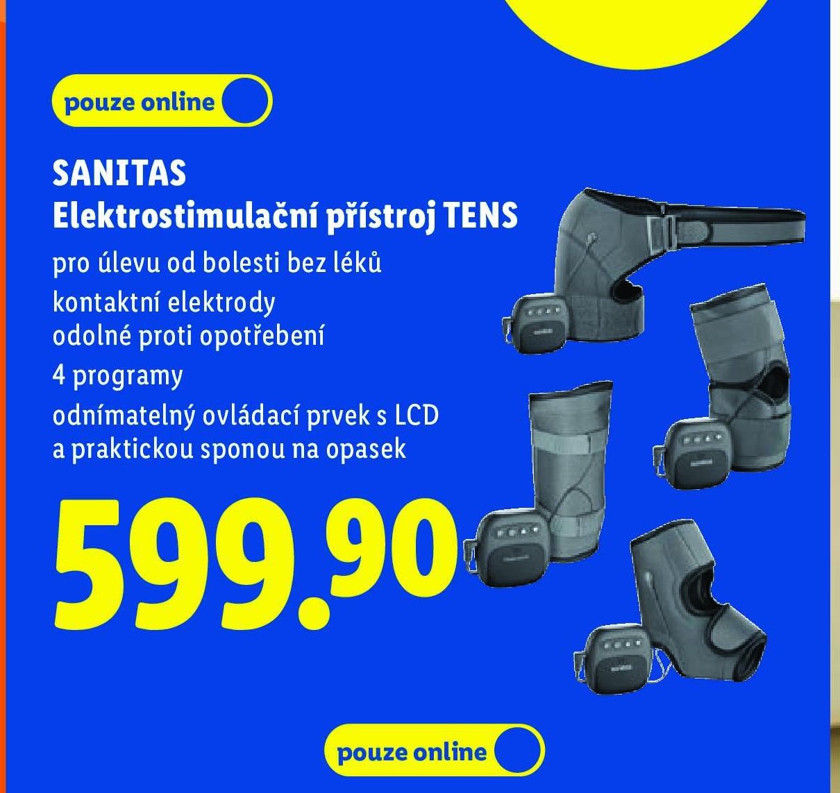 SANITAS Elektrostimulační přístroj TENS