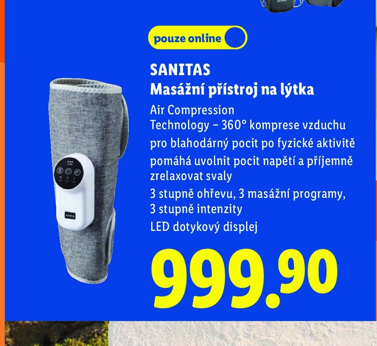 SANITAS Masážní přístroj na lýtka