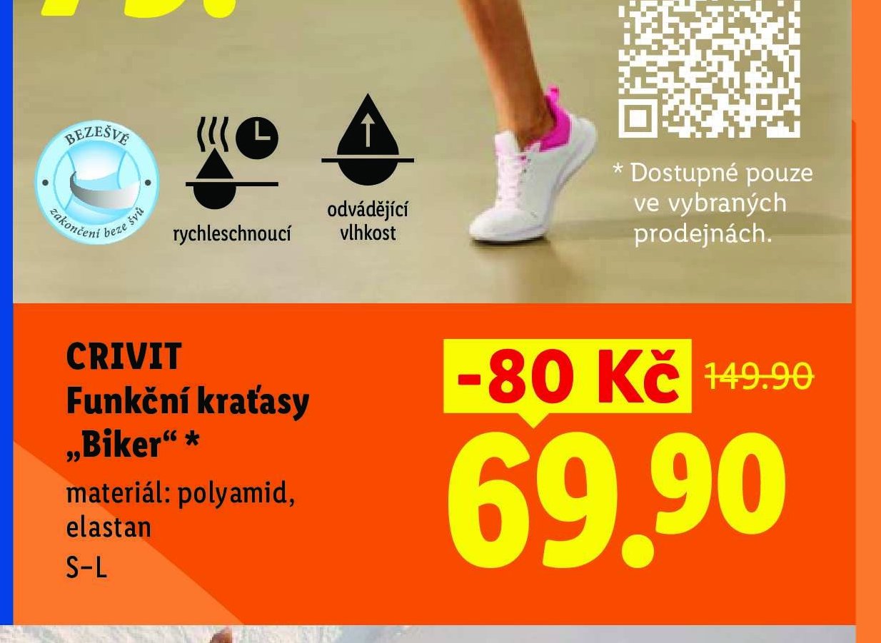 CRIVIT Funkční kraťasy „Biker“