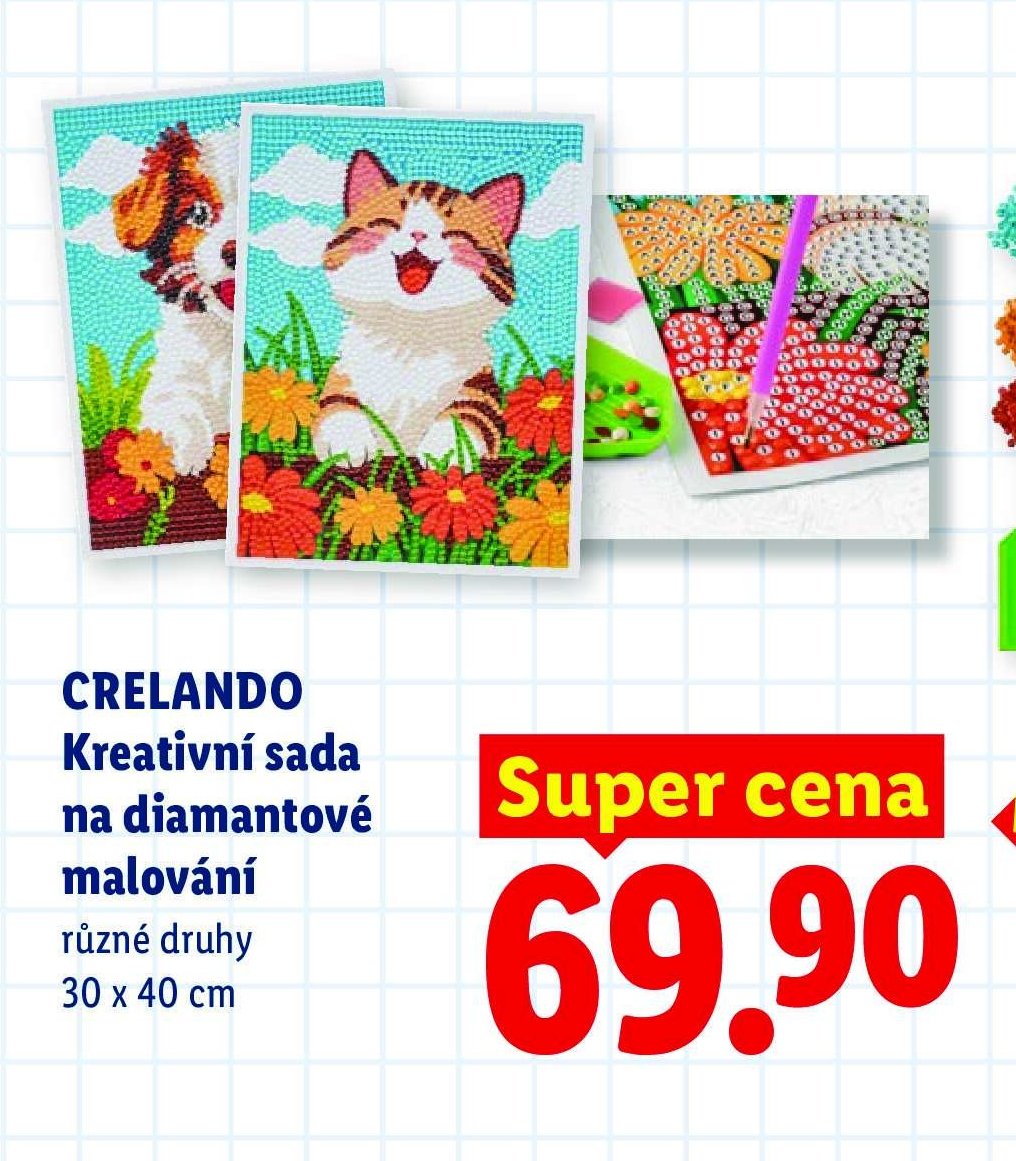 CRELANDO Kreativní sada na diamantové malování