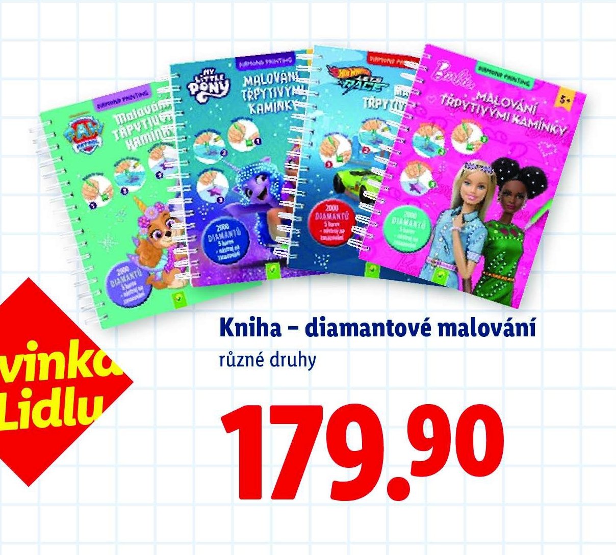 Kniha - diamantové malování