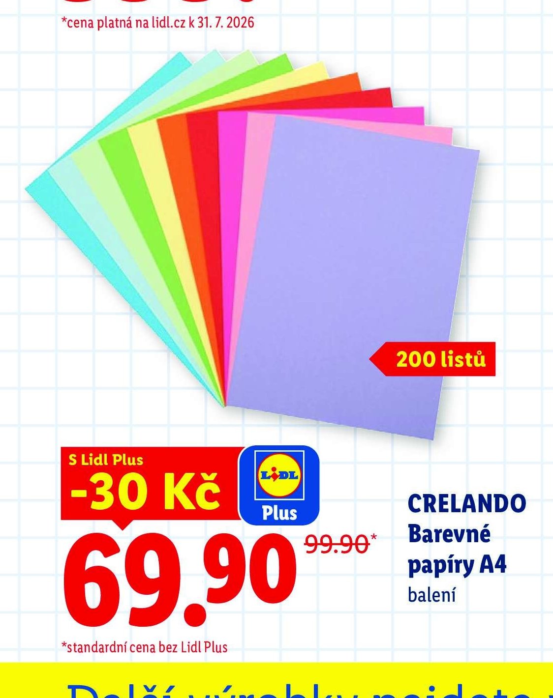 CRELANDO Barevné papíry A4