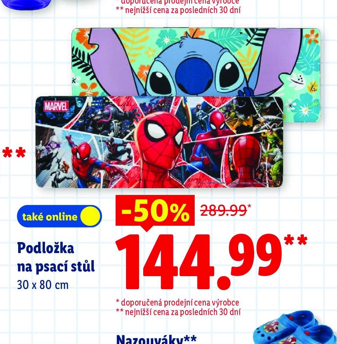 Podložka na psací stůl