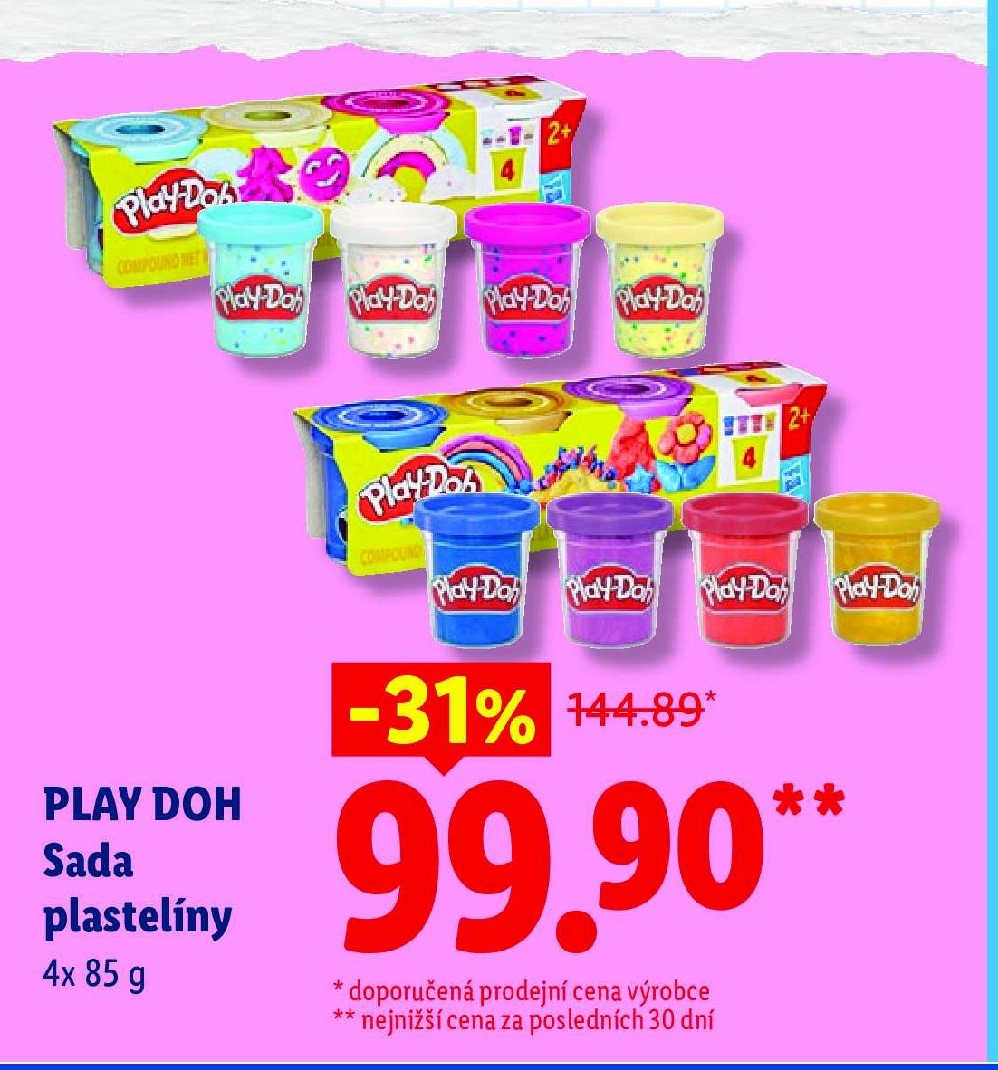 PLAY DOH Sada plastelíny 4x 85 g