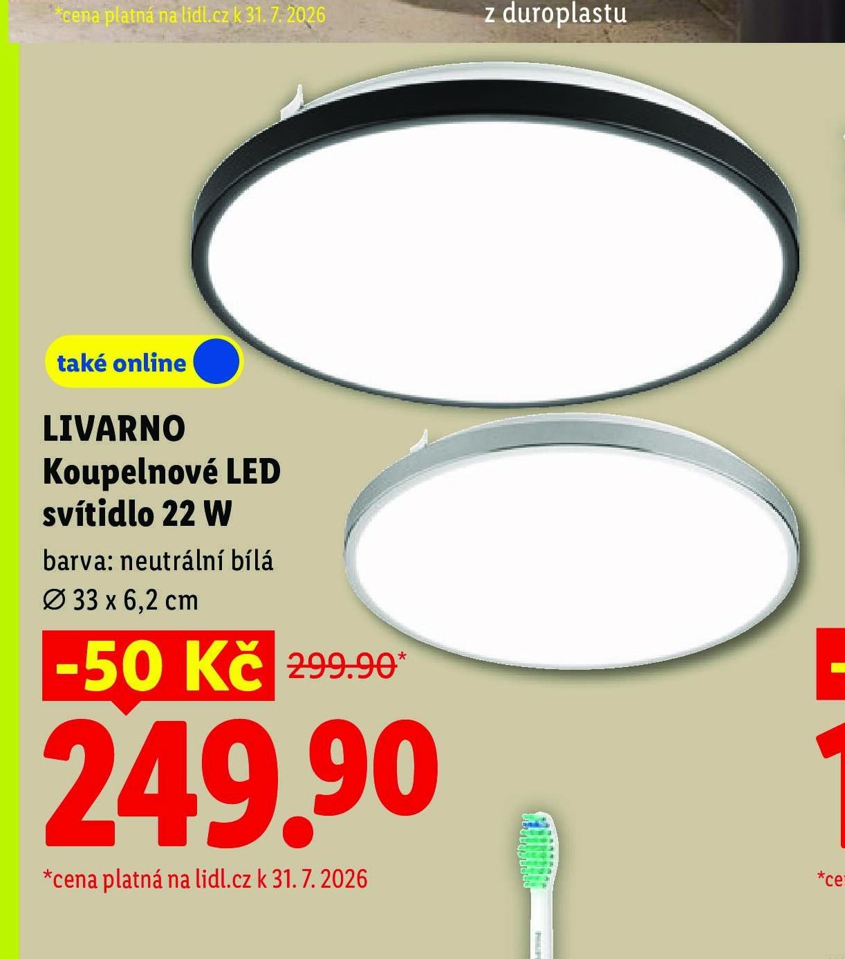 LIVARNO Koupelnové LED svítidlo 22 W