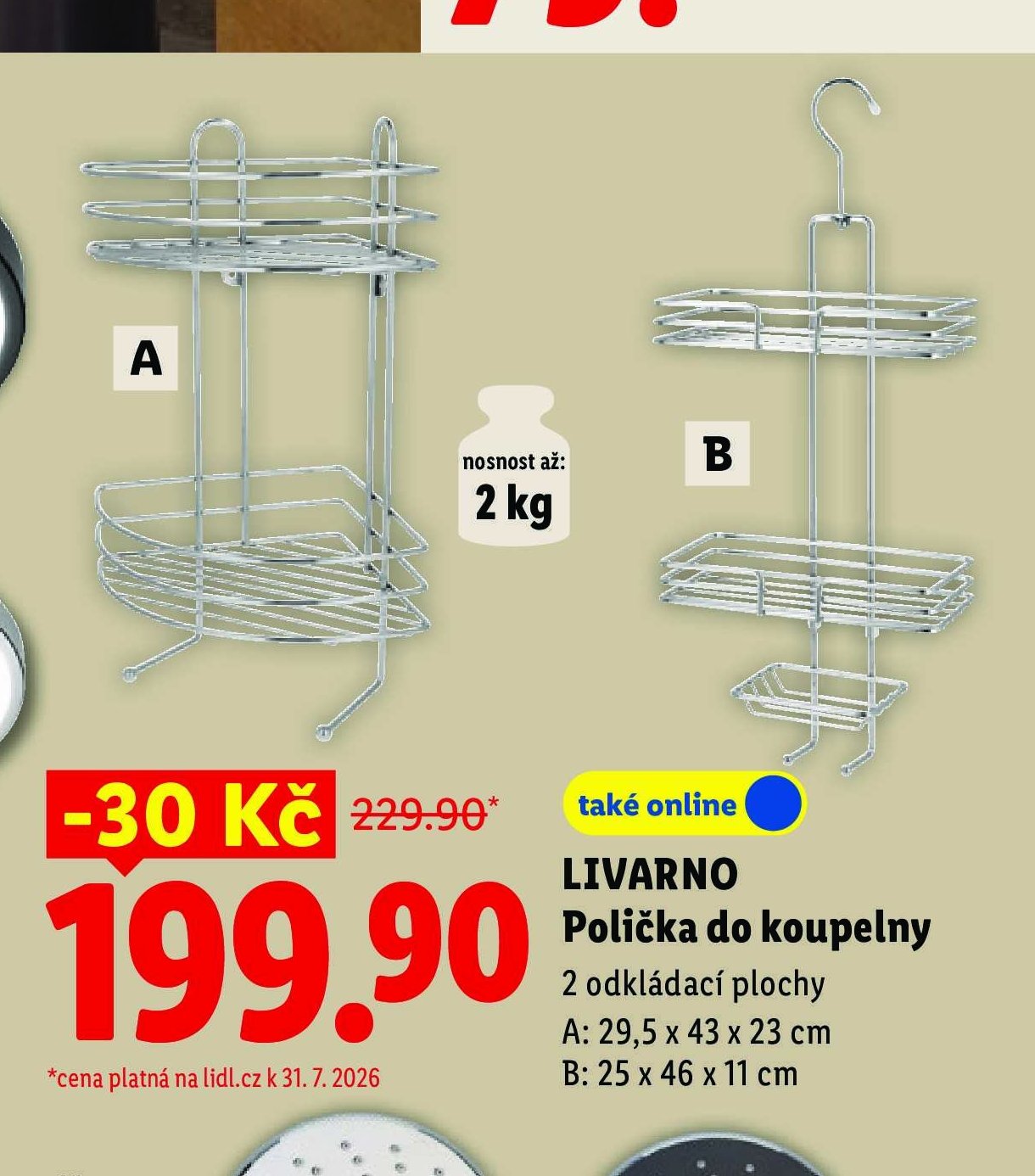 LIVARNO Polička do koupelny