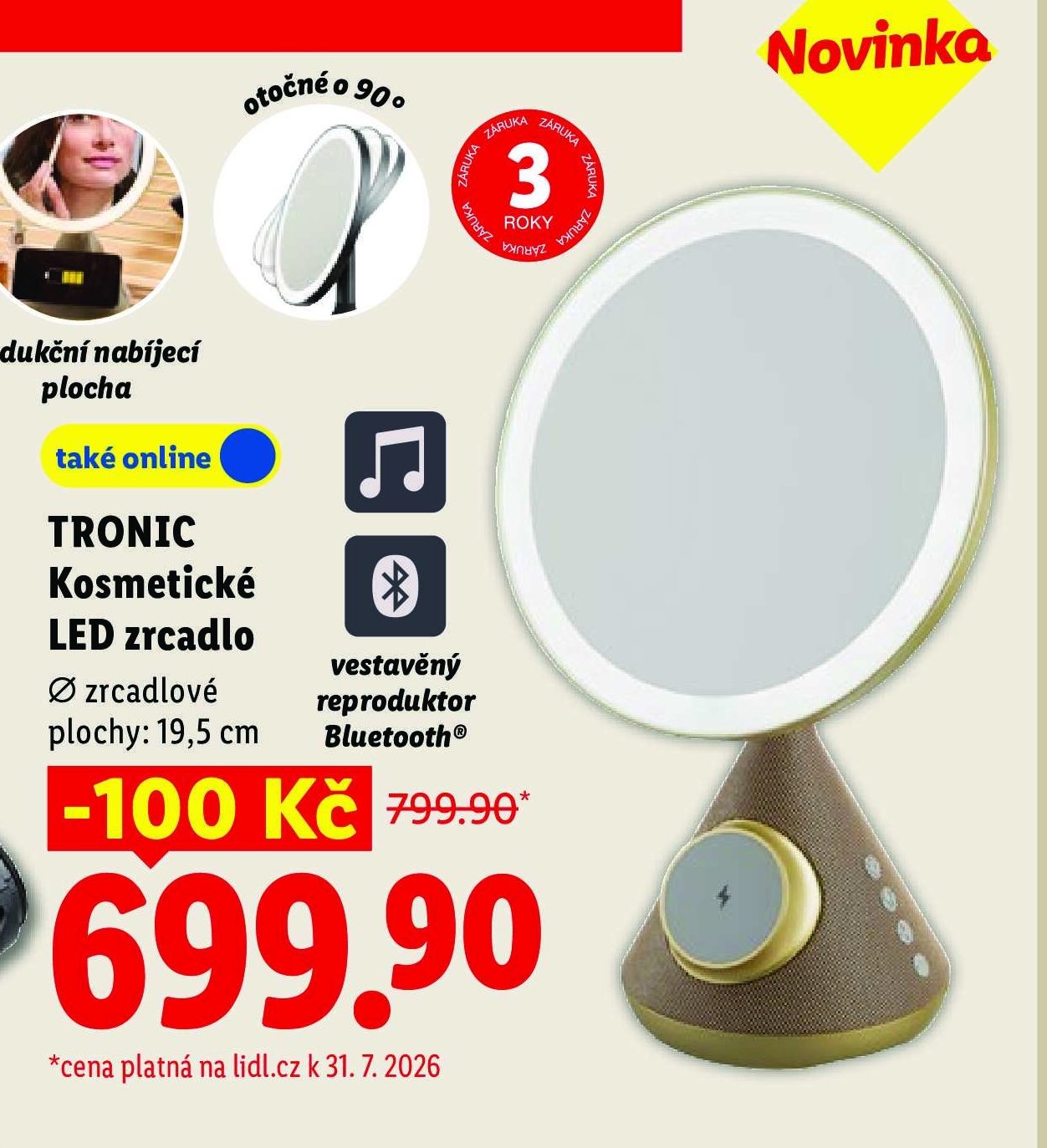 TRONIC Kosmetické LED zrcadlo