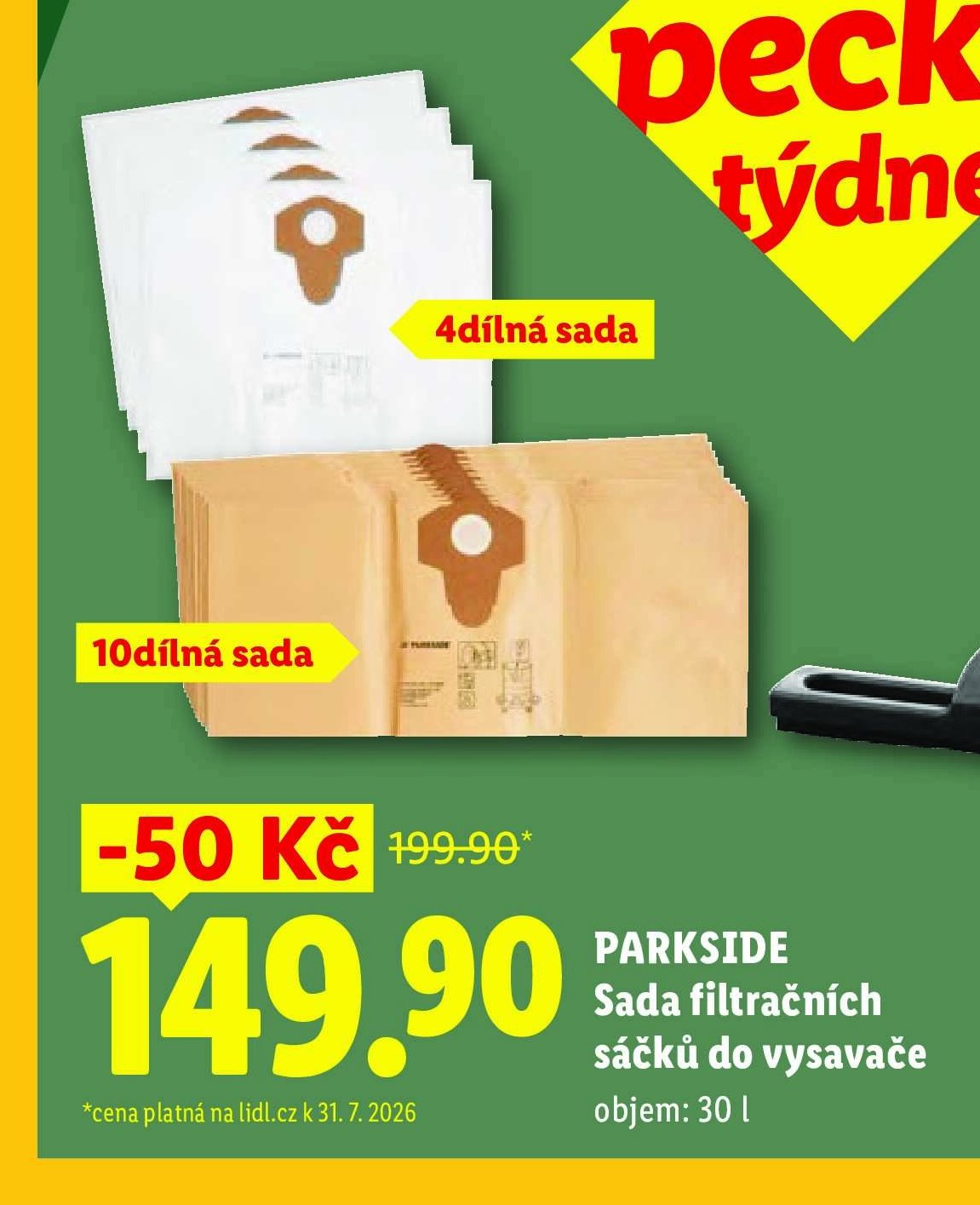 PARKSIDE Sada filtračních sáčků do vysavače