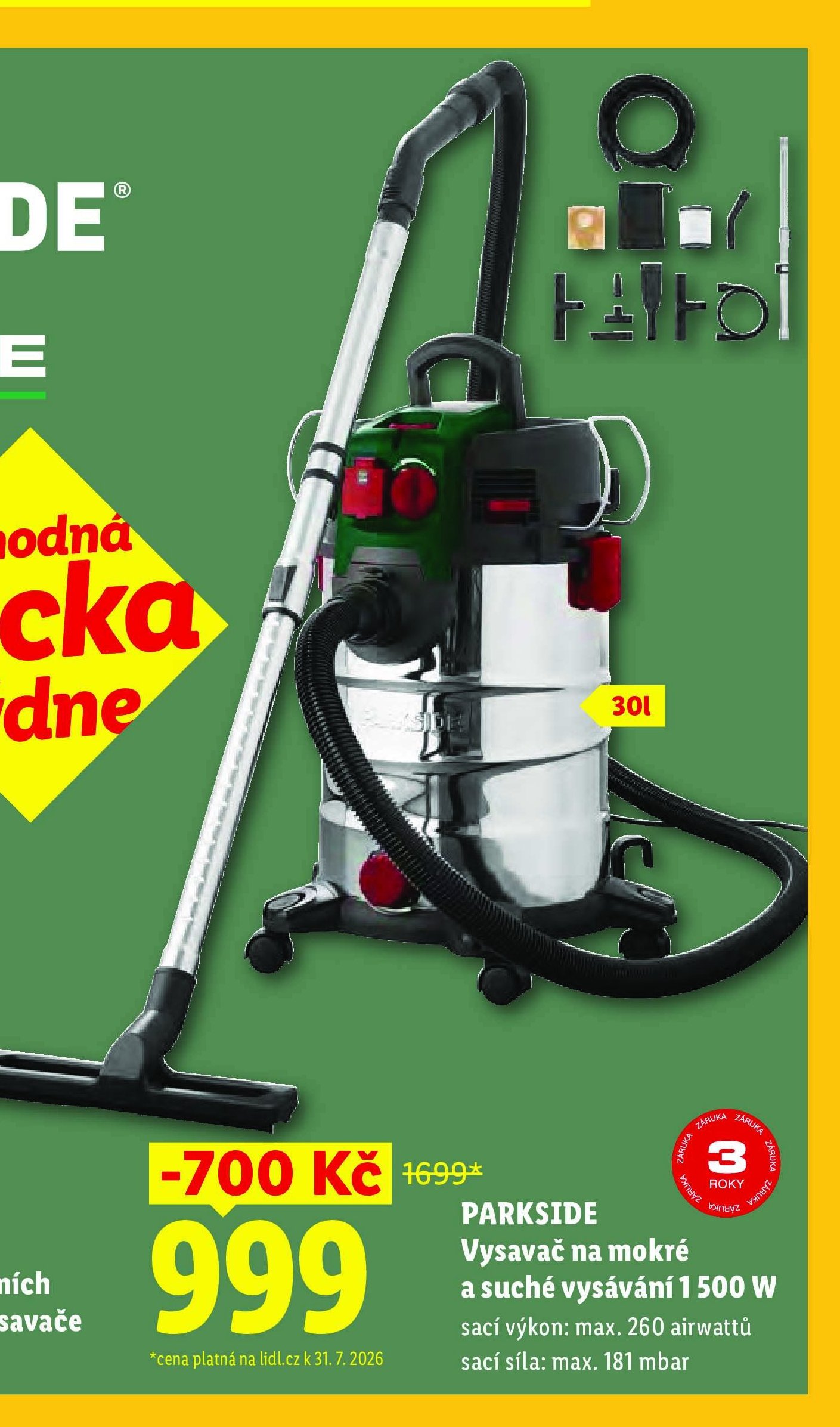 PARKSIDE Vysavač na mokré a suché vysávání