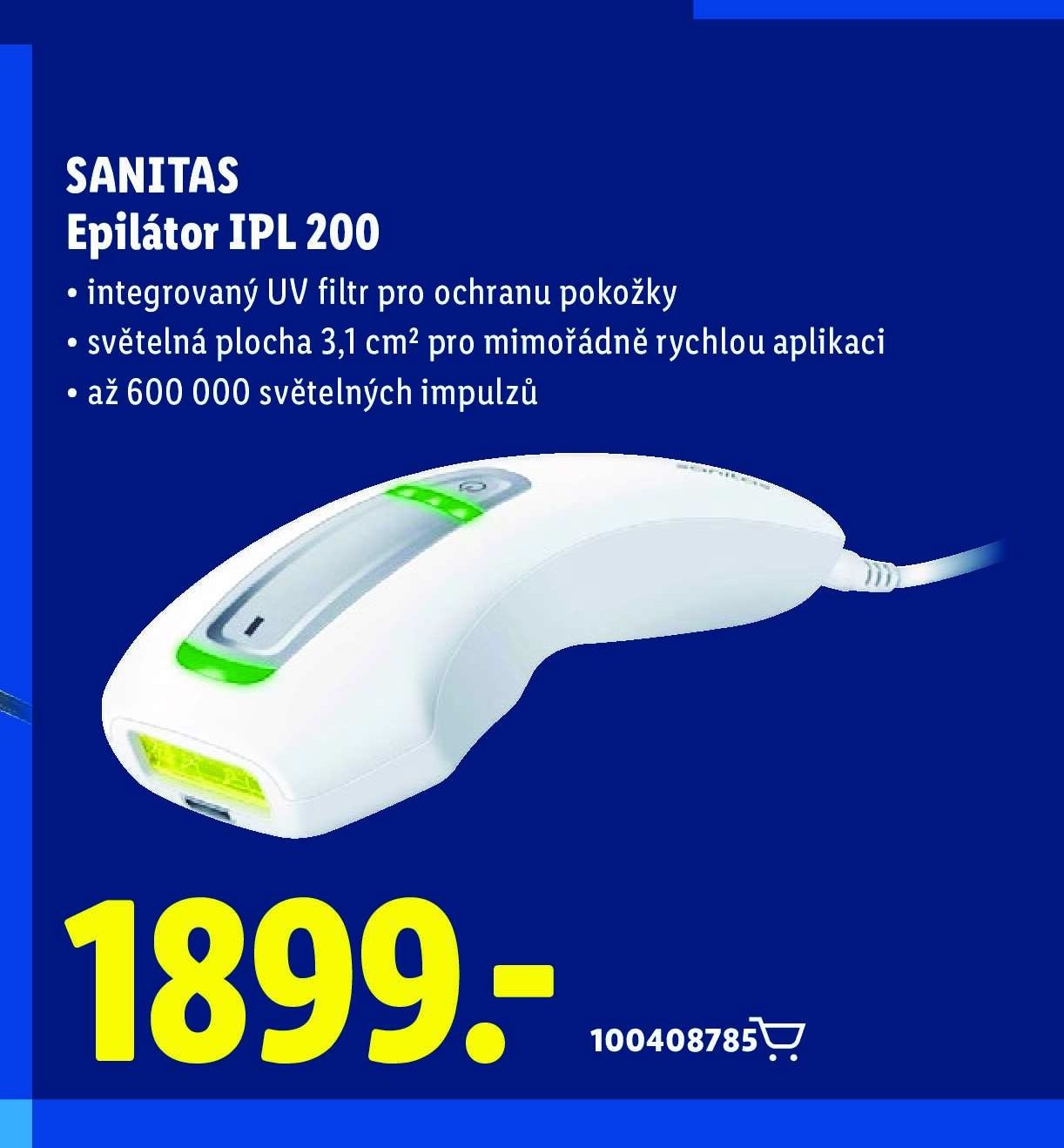 SANITAS Epilátor IPL 200