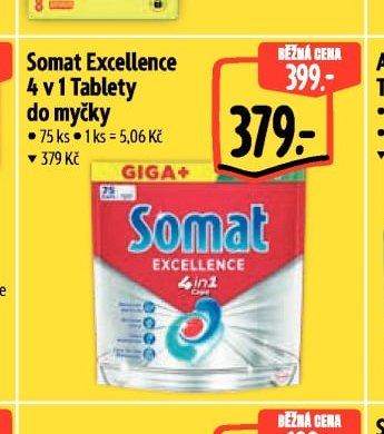 Somat Excellence 4 v 1 Tablety do myčky