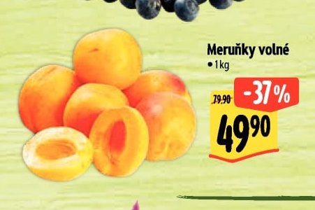 Meruňky volné