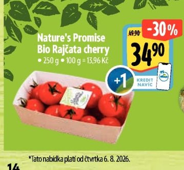 Nature's Promise Bio Rajčata cherry
