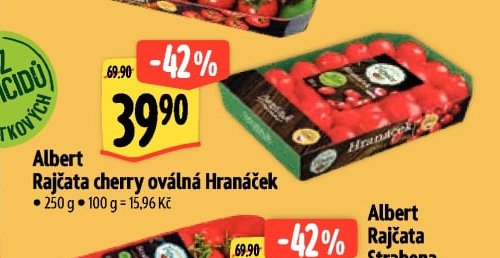 Albert Rajčata cherry oválná Hranáček