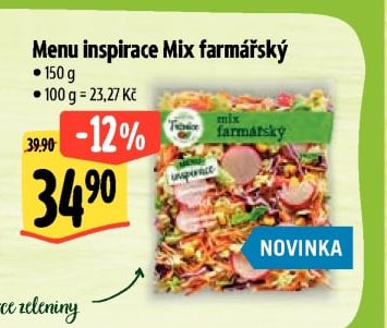 Menu inspirace Mix farmářský