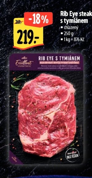 Rib Eye steak s tymiánem