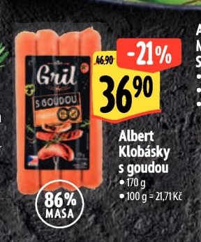 Albert Klobásky s goudou