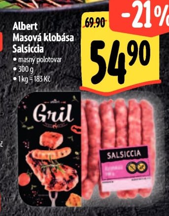 Albert Masová klobása Salsiccia