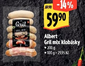 Albert Gril mix klobásky