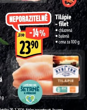 Tilápie - filet