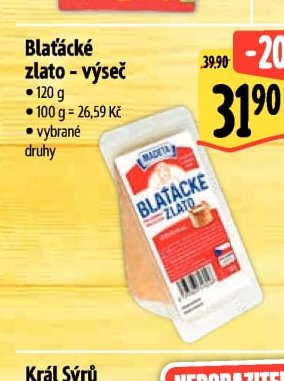 Blaťácké zlato - výseč