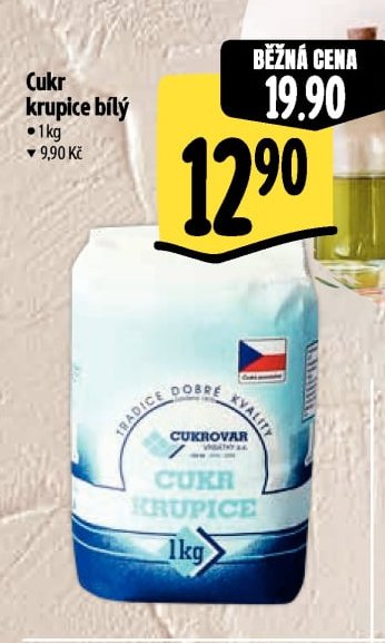 Cukr Krupice bílý 1kg