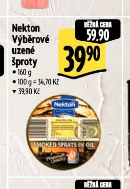 Nekton Výběrové uzené šproty