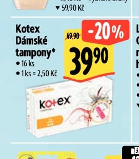 Kotex Dámské tampony