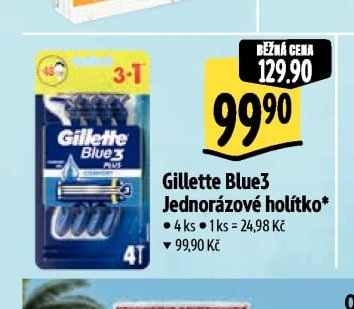 Gillette Blue3 Jednorázové holítko