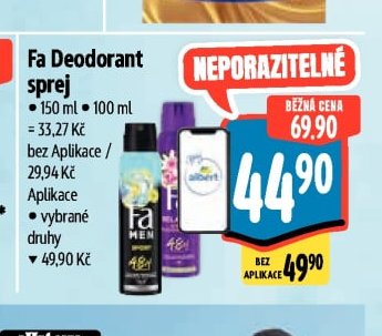 Fa Deodorant sprej