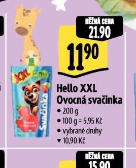 Hello XXL Ovocná svačinka