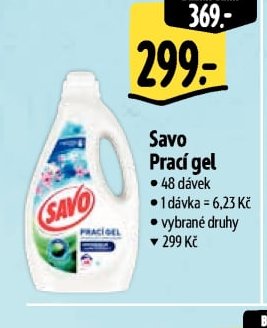 Savo Prací gel