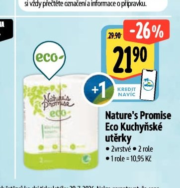Nature’s Promise Eco Kuchyňské utěrky