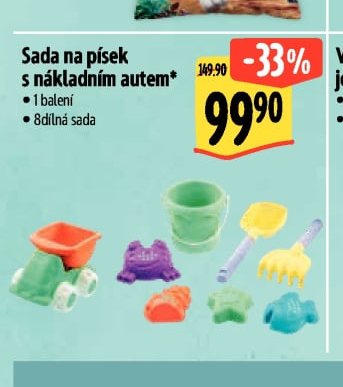 Sada na písek s nákladním autem