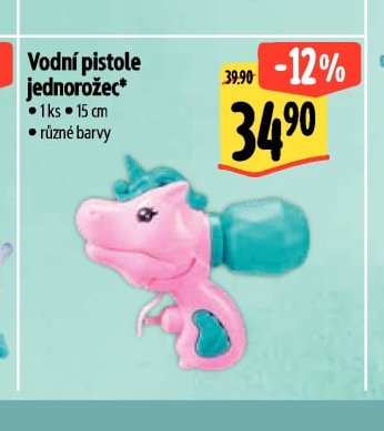 Vodní pistole jednorožec