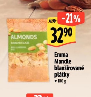 Emma Mandle blanšírované plátky
