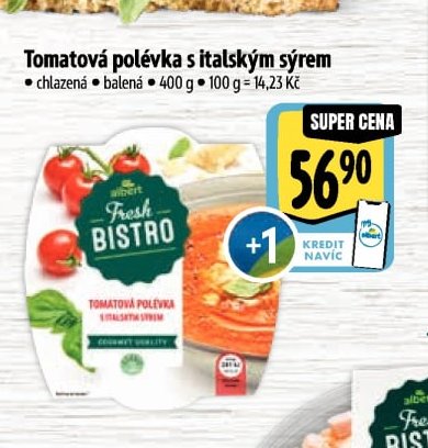 Tomatová polévka s italským sýrem