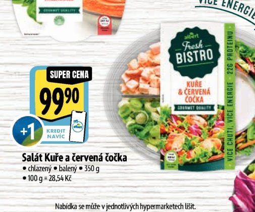 Salát Kuře a červená čočka